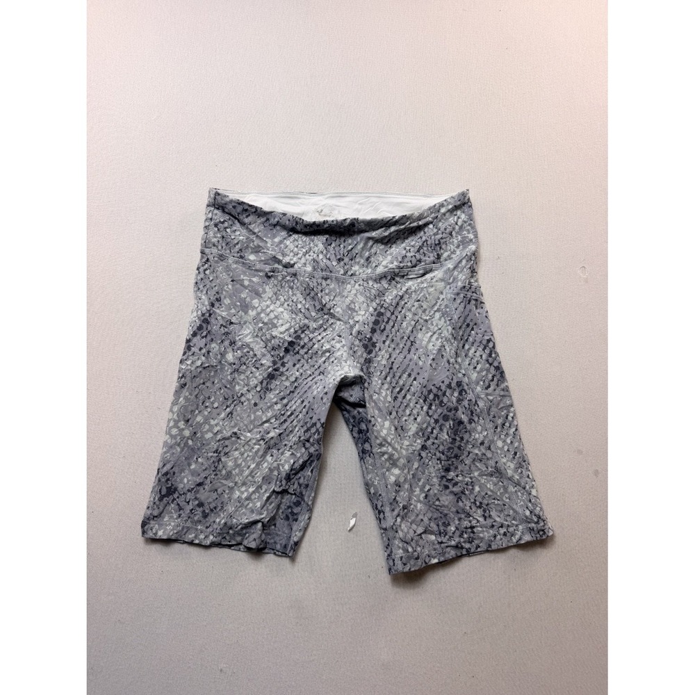 Calvin Klein Performance Shorts Womens Large Gray Good Snake Compression Biker